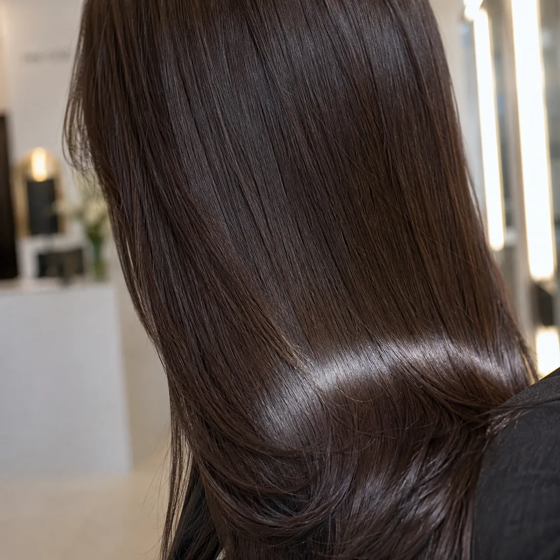 Glossy finish after treatment